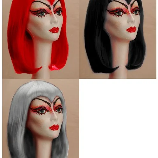 Colored wig with a pre - plucked hairline for a more natural lookManic Panic Bombshell Maitresse Wig Glam®