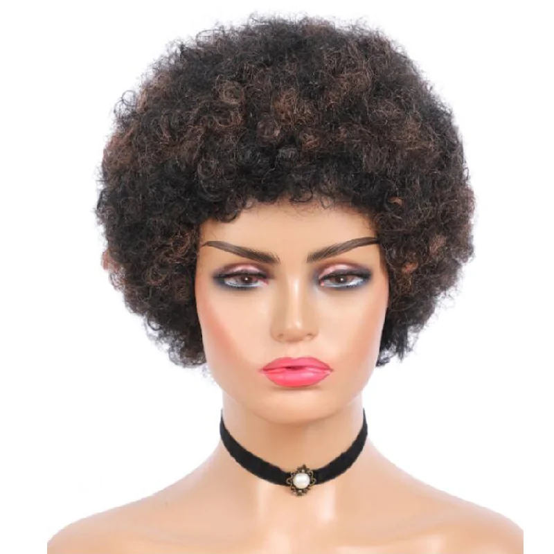 Colored wig with a curly texture for a bold and stylish choiceSynthetic F1B/30 Color Bob Short Wigs for Women Heat Resistant