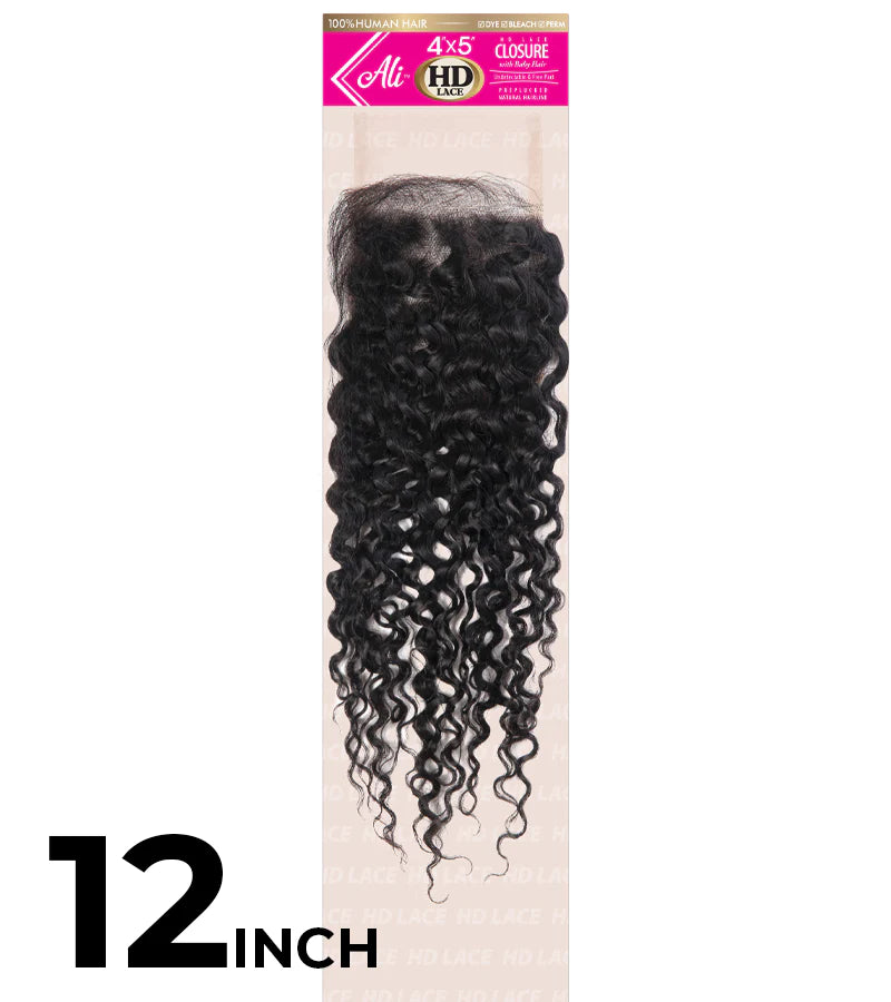 Braided wigs with a natural - looking scalp for a more realistic finishNew Born Free BRAZILIAN BUNDLE HD 4X5 LACE CLOSURE-BOHEMIAN 12" (1/200) - BBHDC45B12