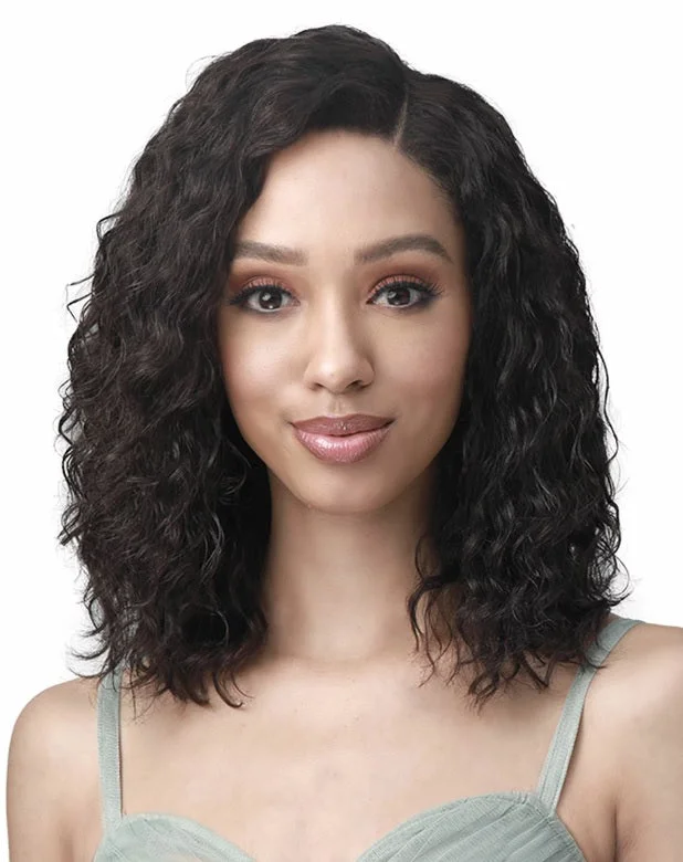 Indian - human - hair wig with a natural - looking shineBobbi Boss 100% Unprocessed Human Hair Lace Front Wig - MHLF534 RAHMIEL