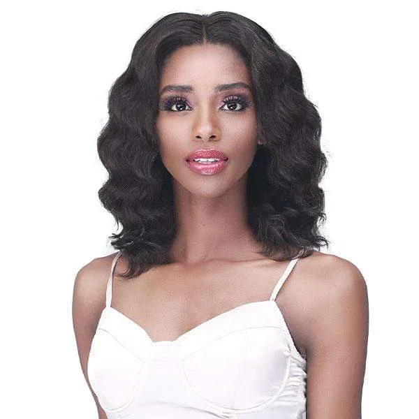 Human - hair wig with a pre - bleached knot for a natural - looking scalpBobbi Boss 100% Unprocessed Human Hair Lace Front Wig - MHLF536 VALERIE