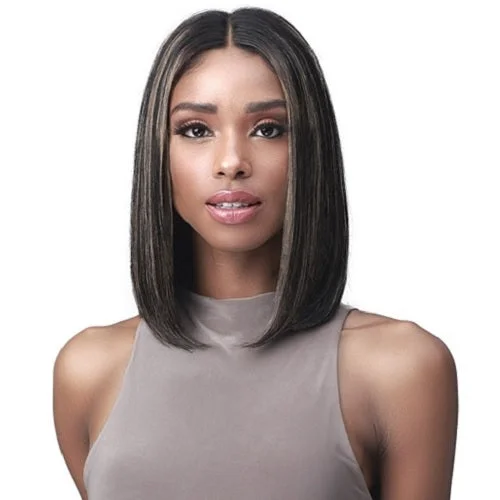 Virgin - human - hair wig with a natural - looking texture for a luxurious feelBobbi Boss 100% Unprocessed Human Hair Lace Front Wig - MHLF56  EVELINA