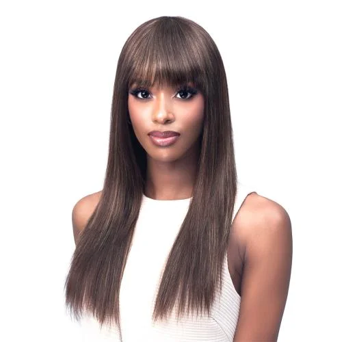 Human - hair wig with a pre - plucked hairline for a more natural lookBobbi Boss Unprocessed Human Hair Wig MH1342 Flower