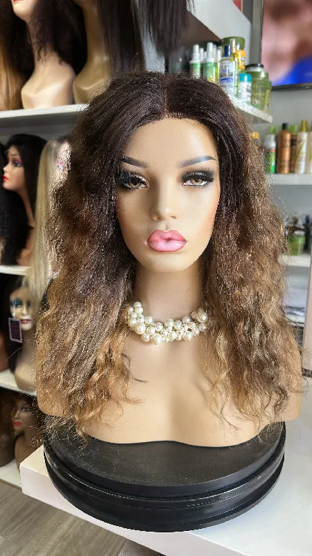 Human - hair wig with a 180 - density for a full and thick appearanceClearance Hair 5