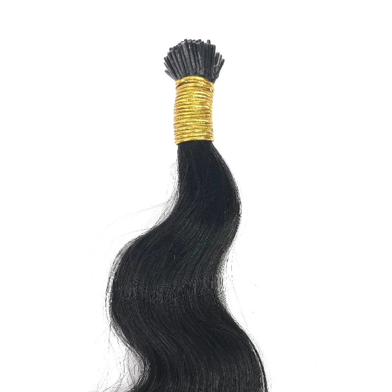 Braided wigs with a natural - looking scalp for a more realistic finish10A Malaysian I-Tip Body Wave Human Hair Extension Natural