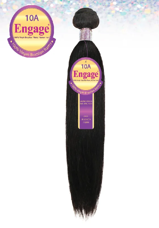 Heat - resistant braided wigs for styling flexibilityENGAGE-STRAIGHT 100%  VIRGIN BRAZILIAN REMY HUMAN HAIR