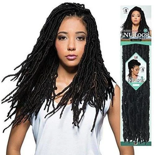 Bohemian - style braided wigs with added beads and accessoriesBOBBI BOSS AFRICAN ROOTS BRAID COLLECTION CROCHET NU LOCS 24"