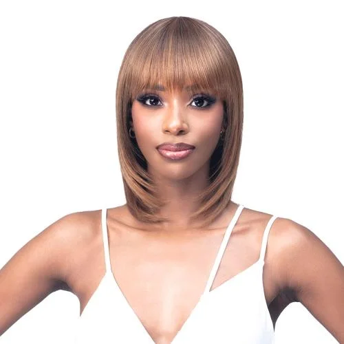 Human - hair wig with a wavy texture for a beachy and relaxed lookBobbi Boss Human Hair Blend Wig MOG014 Reese