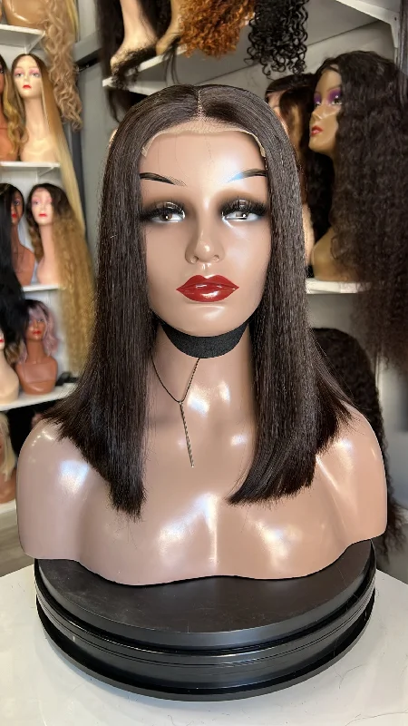 Human - hair wig with a 180 - density for a full and thick appearanceSheba 14