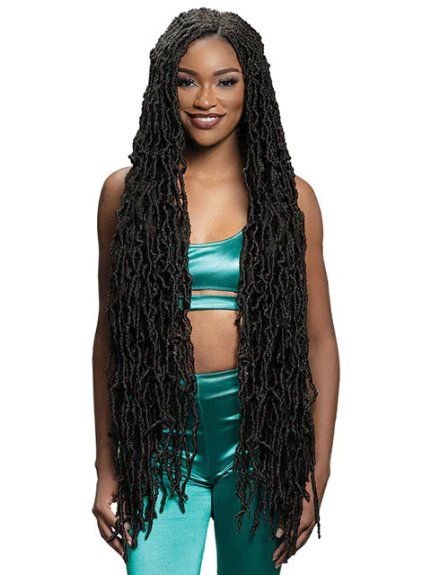 Long - length braided wigs for a glamorous and voluminous styleJanet Collection Nala Tress NATURAL BORN LOCS Crochet Braid 36