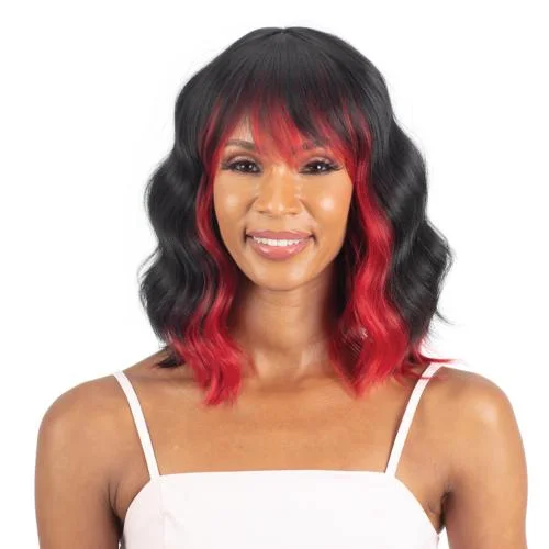 Peruvian - human - hair wig with a soft and manageable feelMayde Beauty Human Hair Blend Wig Mocha Delight