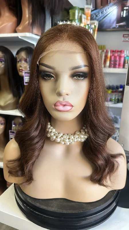 Adjustable - cap human - hair wig for a comfortable fitCustom Made 008