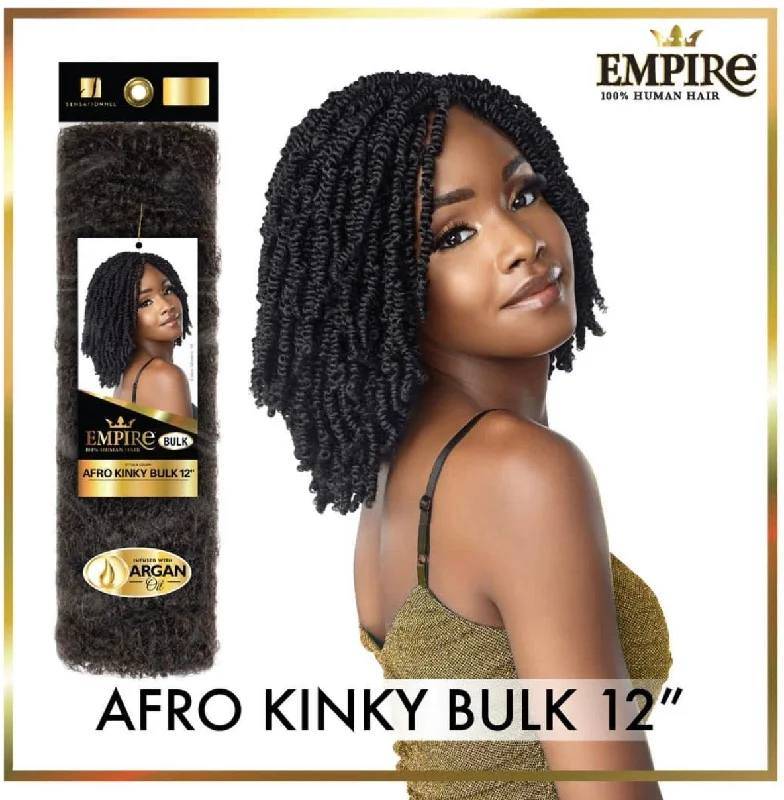 Braided wigs with a natural - looking scalp for a more realistic finishEmpire 100% human Afro Kinky Bulk for braiding