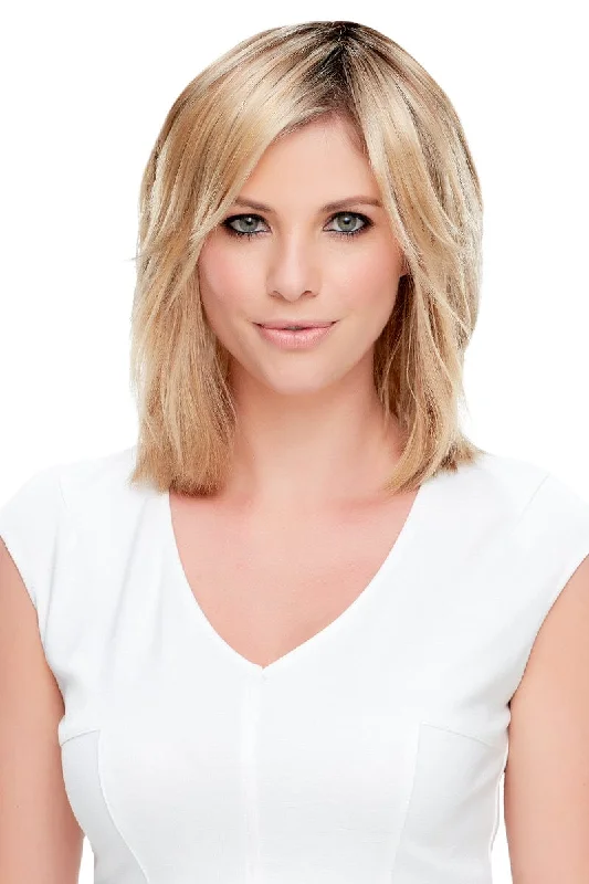 Bob wig with side - swept bangs for a sophisticated lookEssentially You Clip-In Hair Topper by Jon Renau