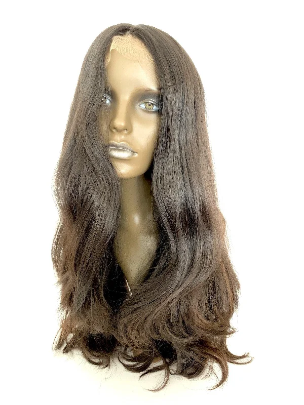 Human - hair wig with a straight texture for a sleek and minimalist lookEuropean Hair Wig, Custom Made Real Human Hair Wig