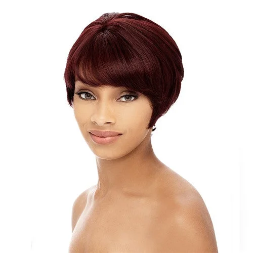 Human - hair wig with a straight texture for a sleek and minimalist lookIt's a Wig Human Hair Wig HH TARA-1