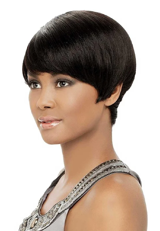 Human - hair wig with a pre - bleached knot for a natural - looking scalpIt's a Wig Indian Super Natural 100% Remi Wig Tara