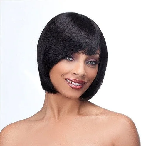 Human - hair wig with a curly texture for a bold and stylish choiceIt's a Wig It's A Cap Weave Human Hair Wig HH KALLA