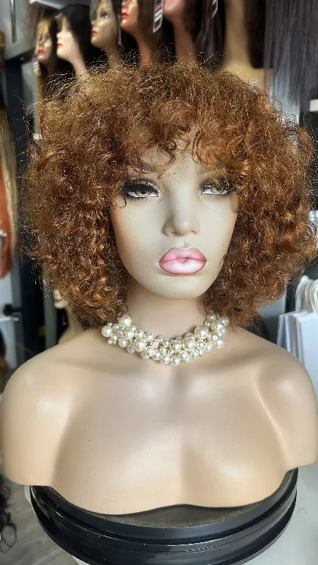 Human - hair wig with a silk - base cap for a comfortable and smooth feelJeane Fringe