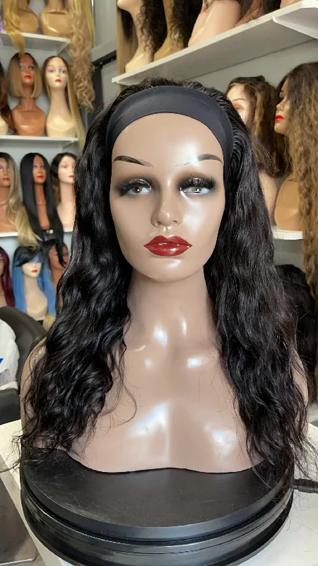 Adjustable - cap human - hair wig for a comfortable fitLoveth water wave