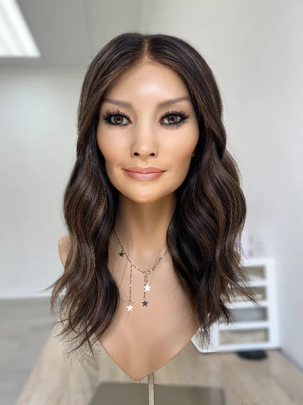 Layered bob wig to add volume and dimensionMadison Luxury Cap Lace Top Wig, "Josie" (R2227)