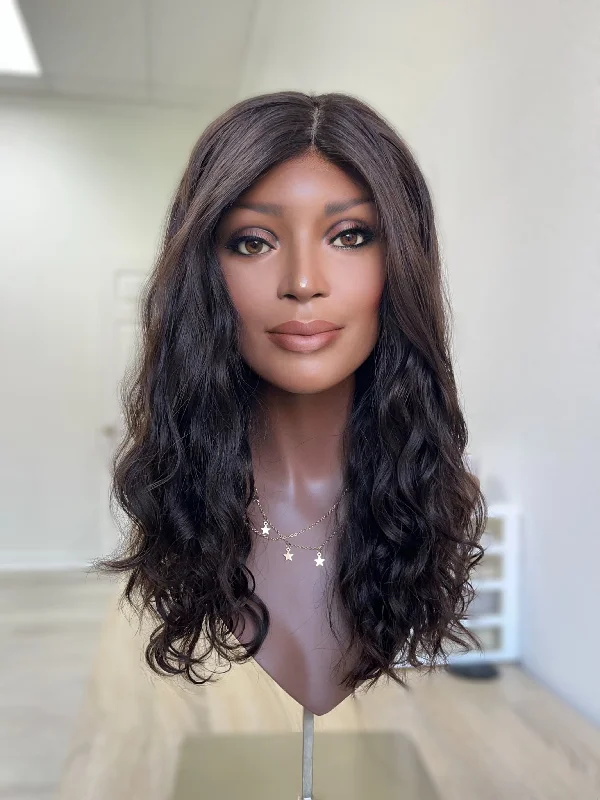 Bob wig with a balayage effect for a natural - looking color transitionMilano Wavy Ponytail Wig, "Natural Black" (R2241) - TAKE AN ADDITIONAL 10% OFF WITH CODE LASTDAY10 - FINAL SALE