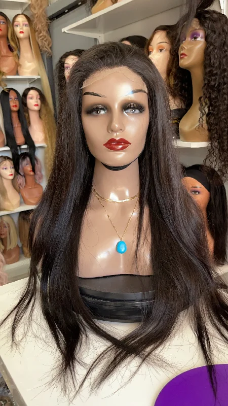 Human - hair wig with a curly texture for a bold and stylish choiceNatalia 24 inches