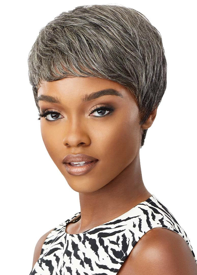 Human - hair wig with a silk - base cap for a comfortable and smooth feelOutre Fab&Fly™ 100% Unprocessed Human Hair Full Cap Wig HH - Eden