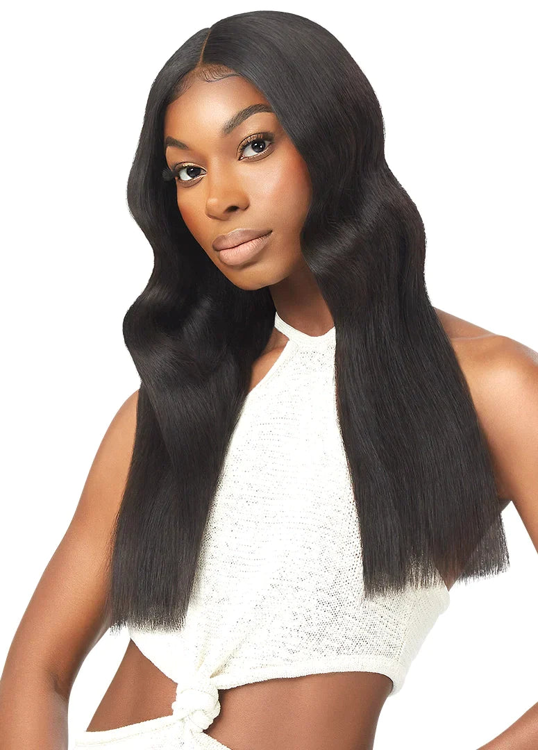 Bob - length braided wigs for a short and sassy lookOUTRE MYLK HUMAN WEAVING HAIR - YAKI 8"-22"