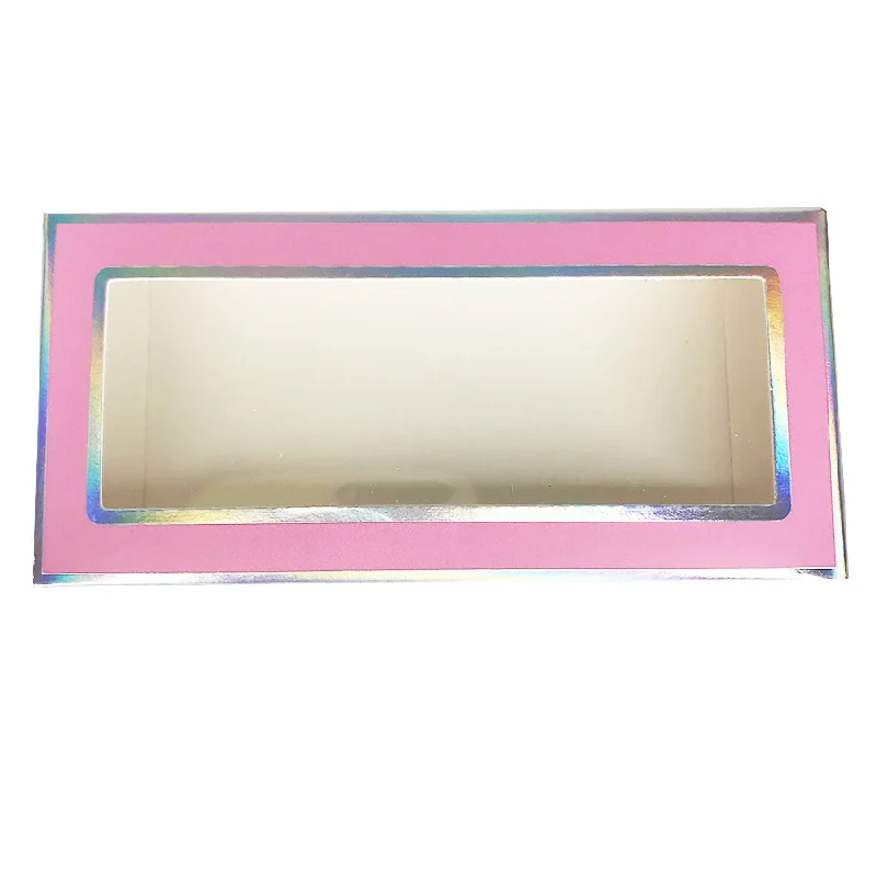 Braided wigs with a middle - part for a classic and elegant stylePink Paper Empty Eyelash Box Gift Box Full Window