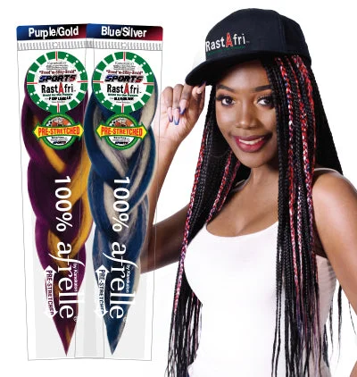 Adjustable - cap braided wigs for a comfortable fitRastAfri Silky SPORTS - Pre Stretched - 52"