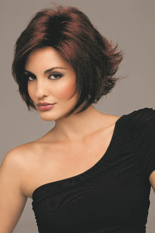 Bob wig with a monofilament cap for a breathable feelSale - Envy Wigs - Angie - Color: Dark Brown