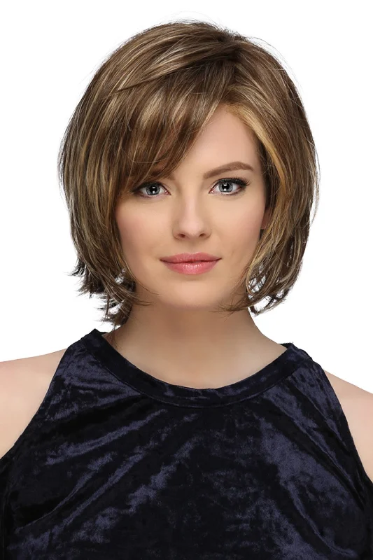 Petite bob wig suitable for women with small facesSale - Estetica Wigs - Monika Lace Front - Color: RH12/26RT4