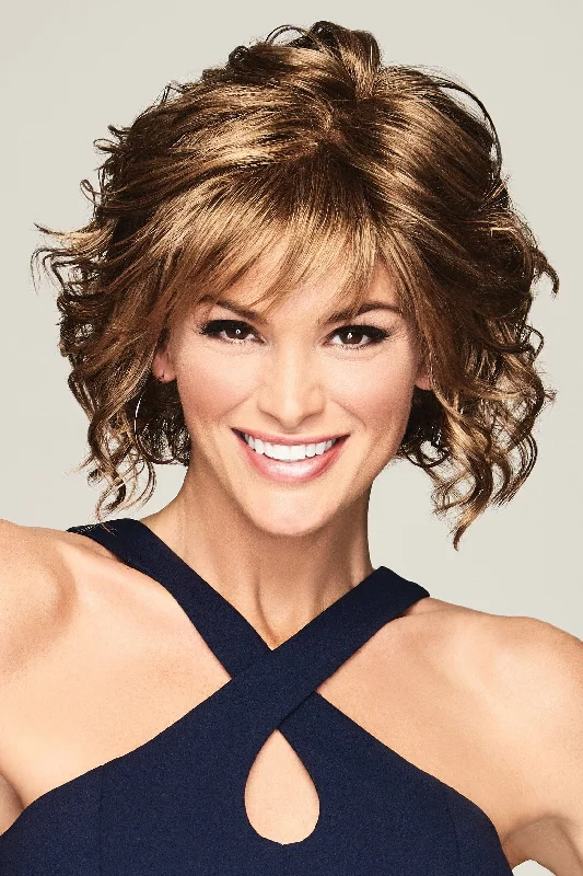 Bob wig with a monofilament cap for a breathable feelSale - Gabor Wigs - Fresh Chic - Color: Toasted Pecan (GL18-23)