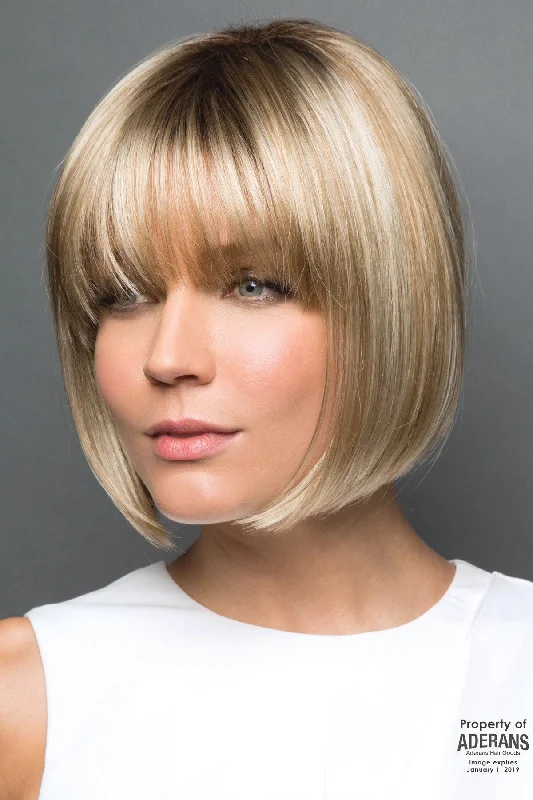 Adjustable - cap bob wig for a comfortable fitSale - Rene of Paris Wigs - Tori #2356 - Color: Creamy Blond