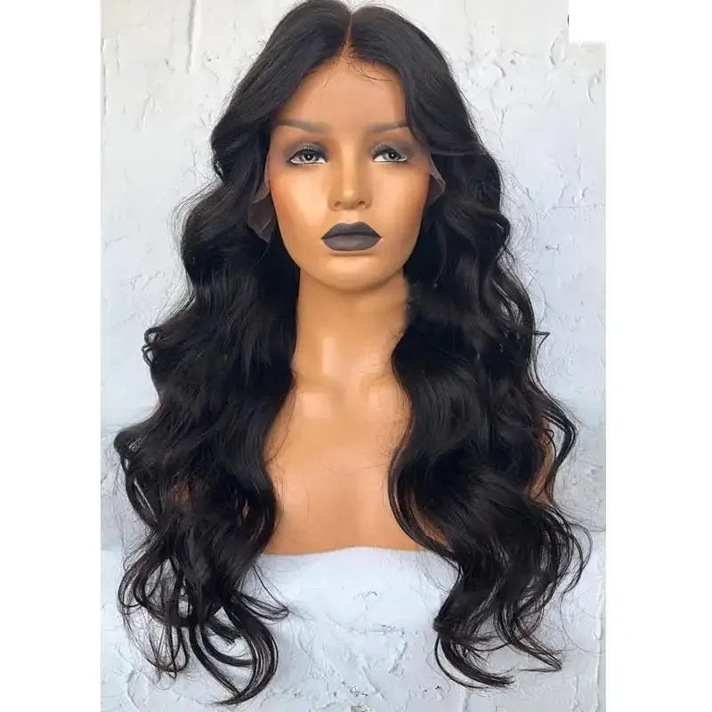 Human - hair wig with a middle - part for a classic and elegant styleSasha | Brazilian Remy Hair Glueless 13x6 Lace Front Wig