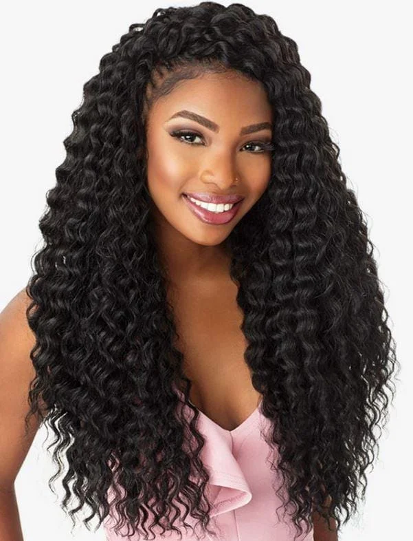 Long - length braided wigs for a glamorous and voluminous styleSENSATIONNEL FULLY-FOLDED LULUTRESS DEEP TWIST 18" #2