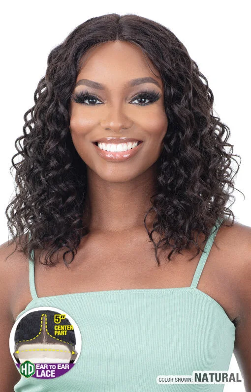 Human - hair wig with a silk - base cap for a comfortable and smooth feelShake-N-Go Naked Brazilian Natural 100% Human Hair Lace Front Wig CHANTAL