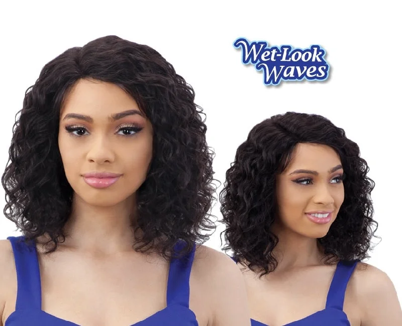 Peruvian - human - hair wig with a soft and manageable feelShake-N-Go Naked Brazilian Natural 100% Human Hair Lace Part Wig DALE