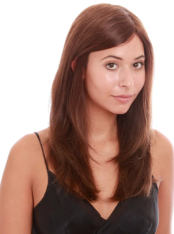 Human - hair wig with a middle - part for a classic and elegant styleVenus - Human Hair Wig