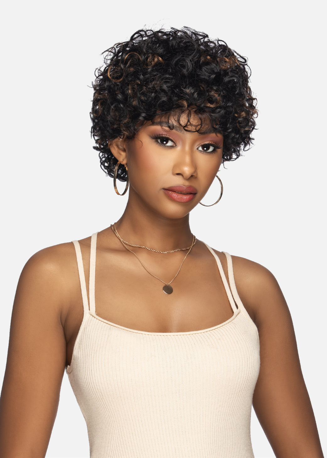 Human - hair wig with a silk - base cap for a comfortable and smooth feelVivica Fox 100% Human Hair Wig Pure Comfort Cap Wig Sol