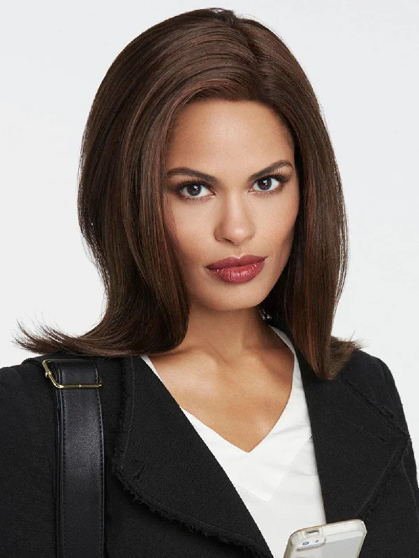 Lace - front bob wig for a seamless hairlineWork It Wig by Raquel Welch | Synthetic (Lace Front Mono Top)