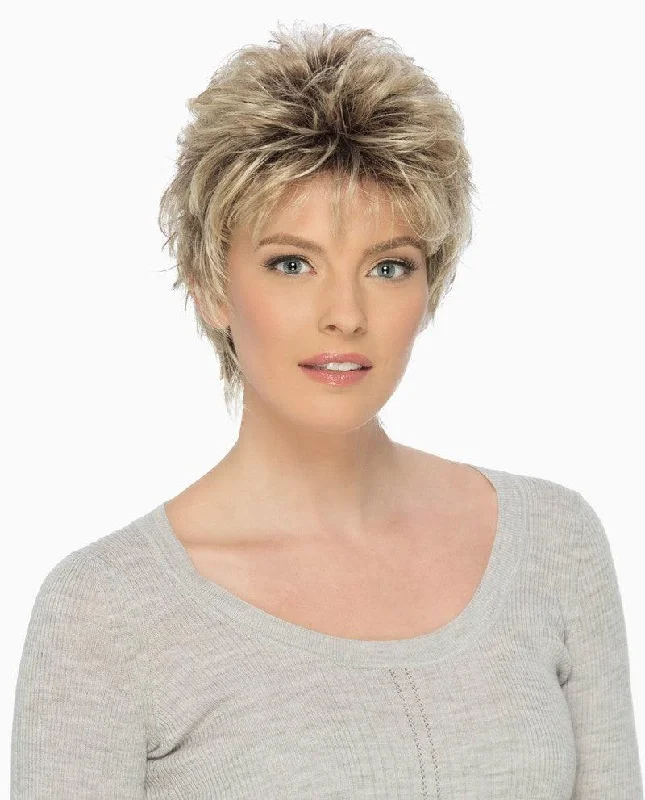 Bob wig with a curly fringe for a playful and youthful vibeChrista Wig by Estetica Designs | Synthetic (Traditional Cap)